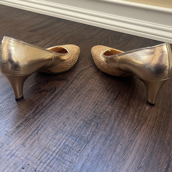 vintage schiff dream step Gold sequin Women's low Heels - Picture 5 of 10